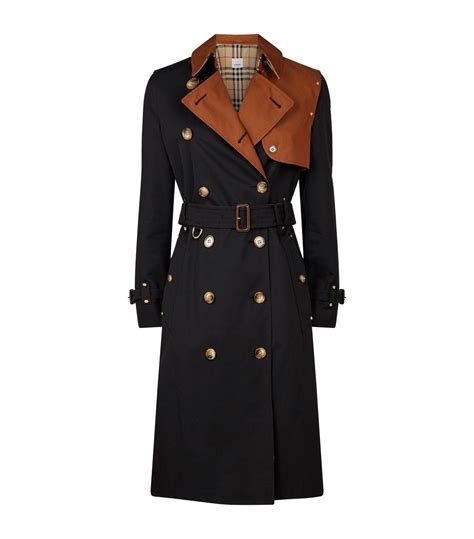 burberry cotton-gabardine trench coat black|discounted burberry trench coats.